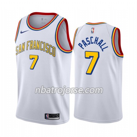 Män Golden State Warriors Tröja Eric Paschall 7 2019-20 Nike Classic Edition Swingman